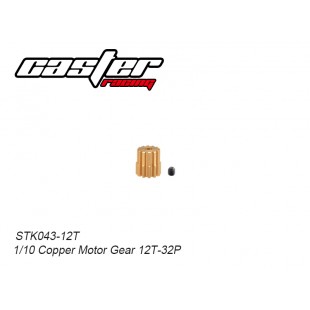 STK043-12T 1/10 Copper Motor Gear 12T-32P